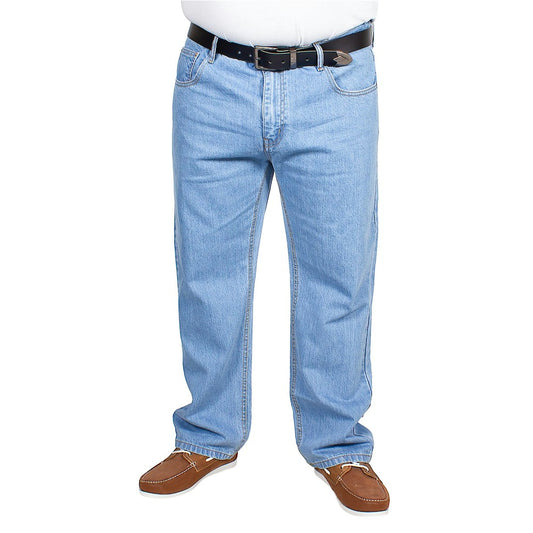 Light Wash Denim Jeans in straight leg regular fit