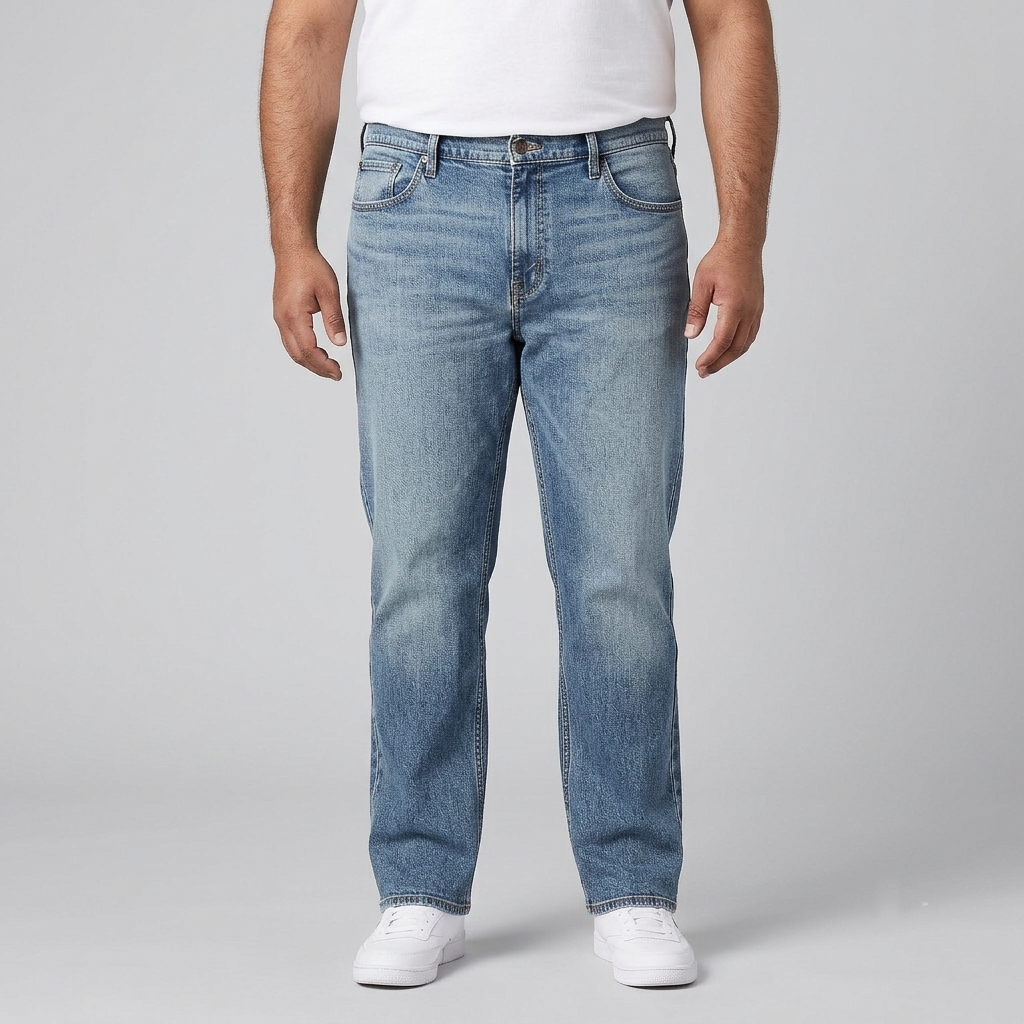 Light Wash Flying Strauss Signature Loose Fit Jeans PSM-10160