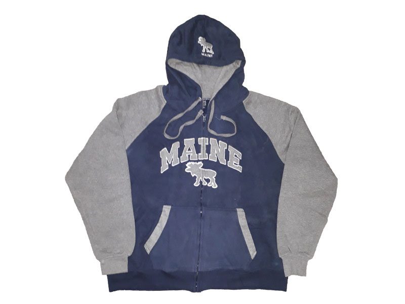 Blue Grey Big Size Hoodie For Men PSM-2035