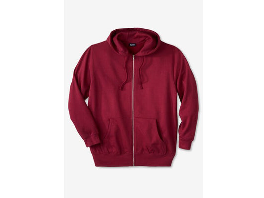 Maroon Fleece Zip-Front Hoodie PSM-7288