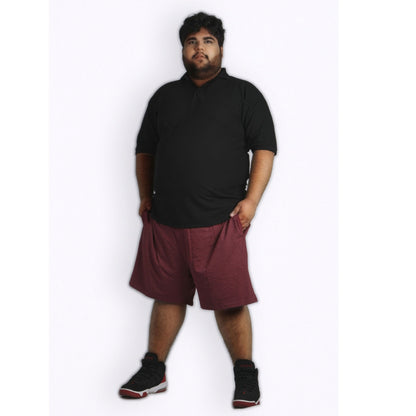 Maroon LightWeight Jersey Big Size Shorts PSM-3934