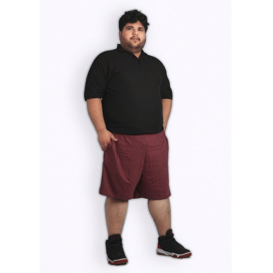 Maroon LightWeight Jersey Big Size Shorts PSM-3934