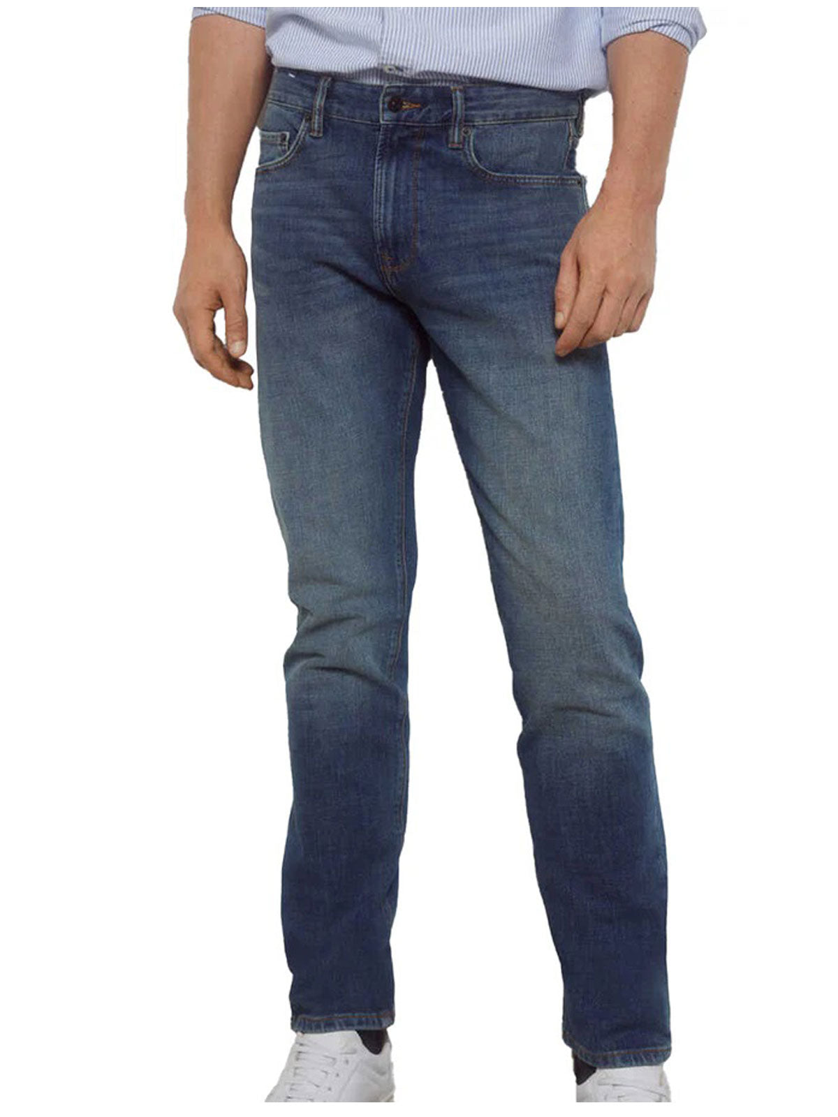 Medium Blue Premium Flex Regular Fit Jeans PSM-9023