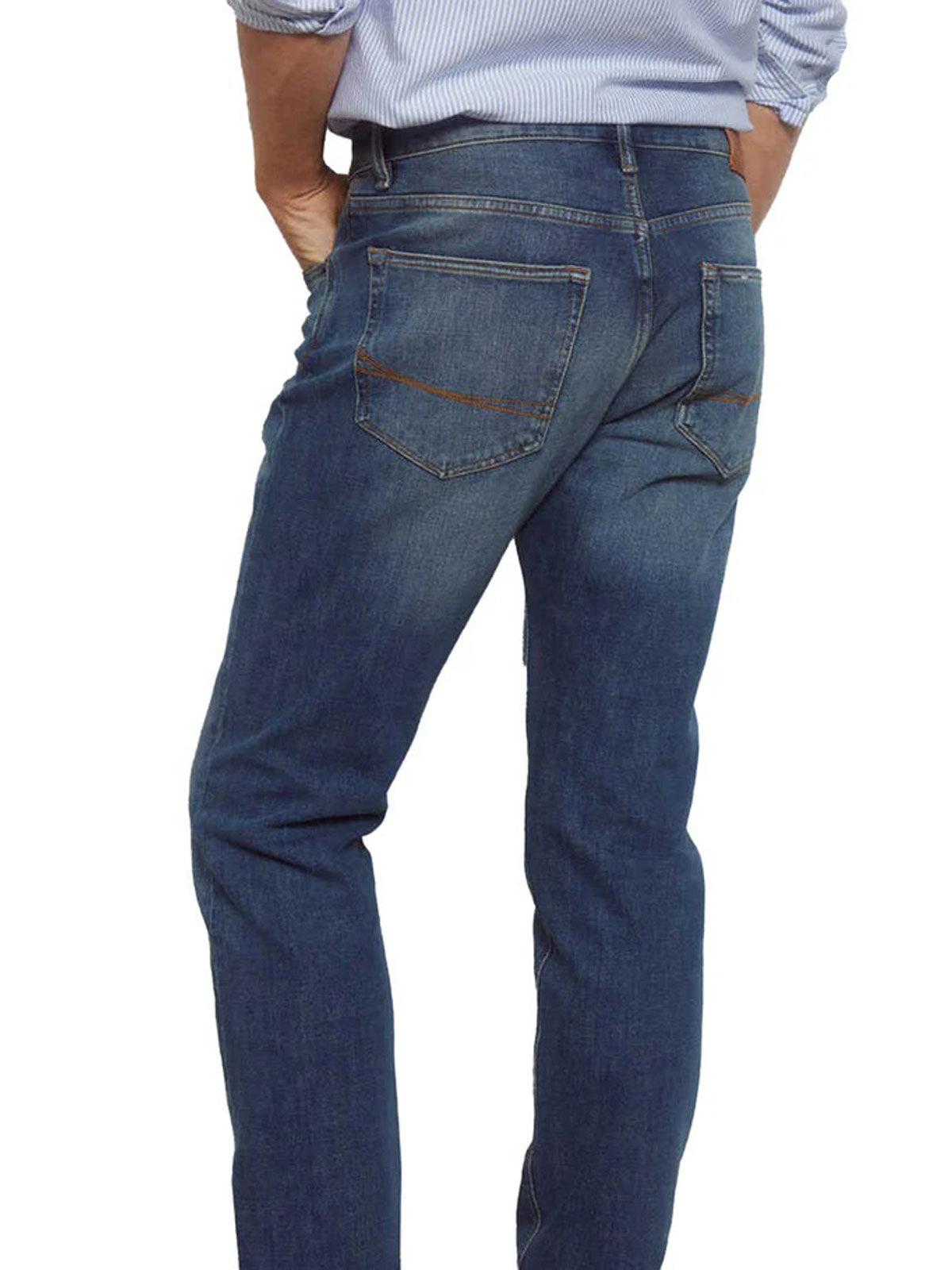 Medium Blue Premium Flex Regular Fit Jeans PSM-9023