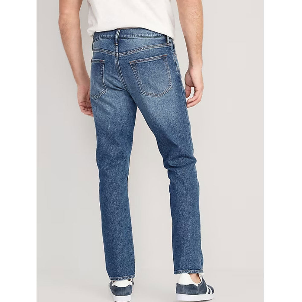 Medium Blue Slim Built-In Flex Ripped Jeans PSM-8848