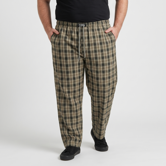 Men’s 100% Cotton Plaid Pajama Pants  PSM-11251
