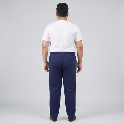 Men's Plus Size Side Piping Jersey Knit Trousers PSM-3496
