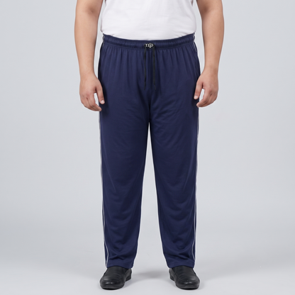 Men's Plus Size Side Piping Jersey Knit Trousers PSM-3496