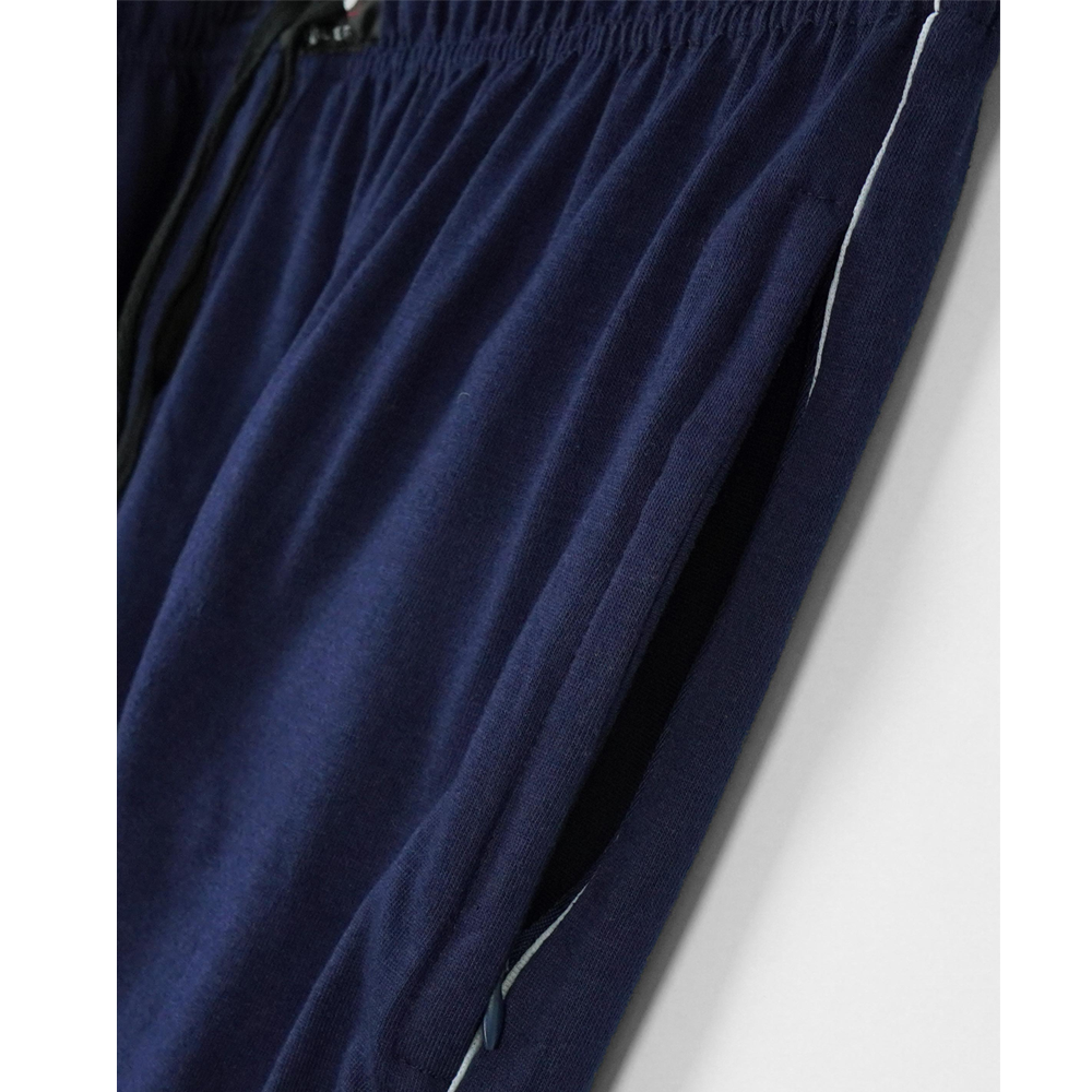 Men's Plus Size Side Piping Jersey Knit Trousers PSM-3496