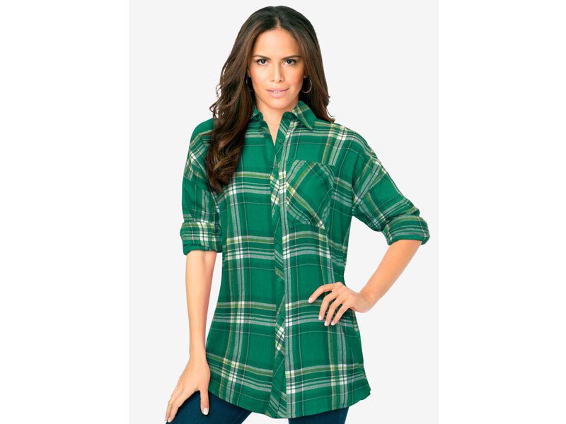 Midnight Vine Plaid Flannel Shirt PSW-7548