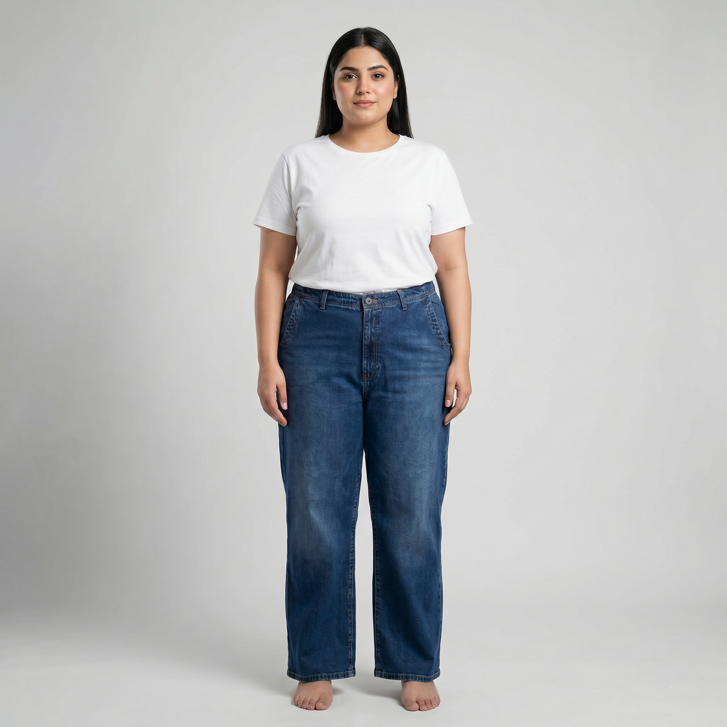 Midnight Indigo Straight Denim Jeans PSW-11071