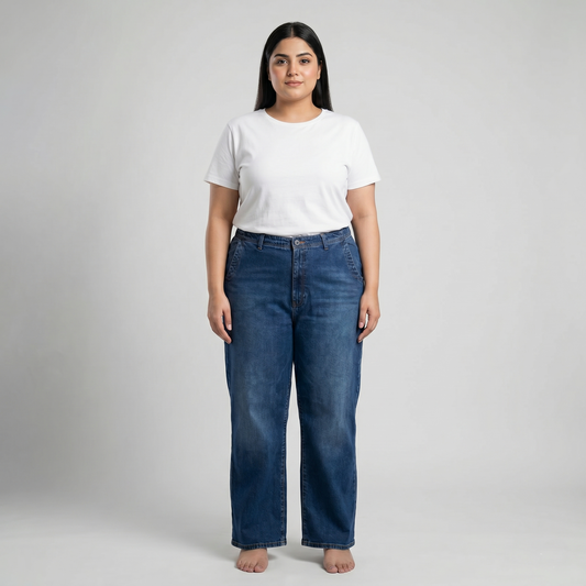 Midnight Indigo Straight Denim Jeans PSW-11071