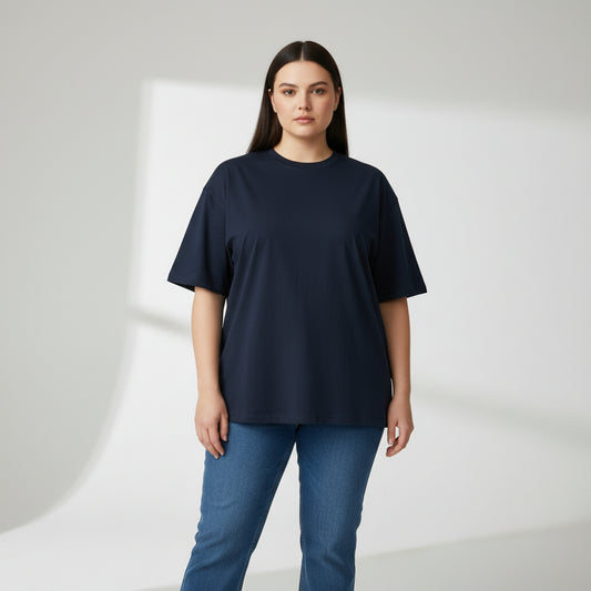 Black t-shirt on a white background