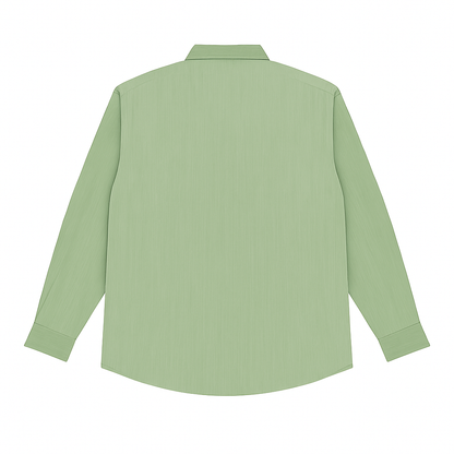 Mint Green Plus Size Casual Shirt PSM-9893