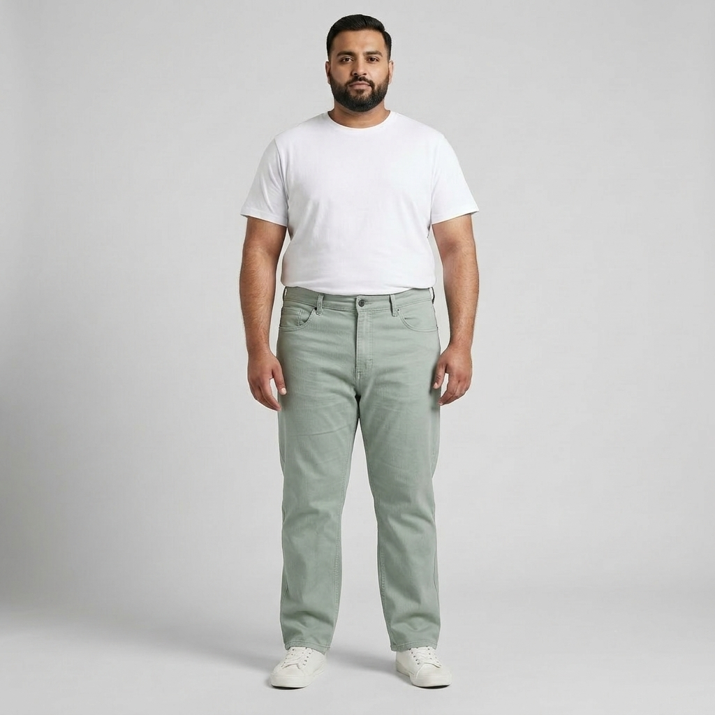Mint Tapered Fit Jeans PSM-10516