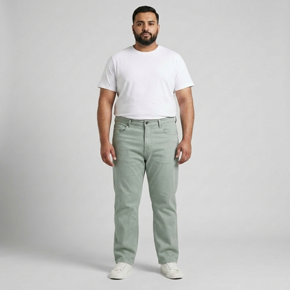 Mint Tapered Fit Jeans PSM-10516