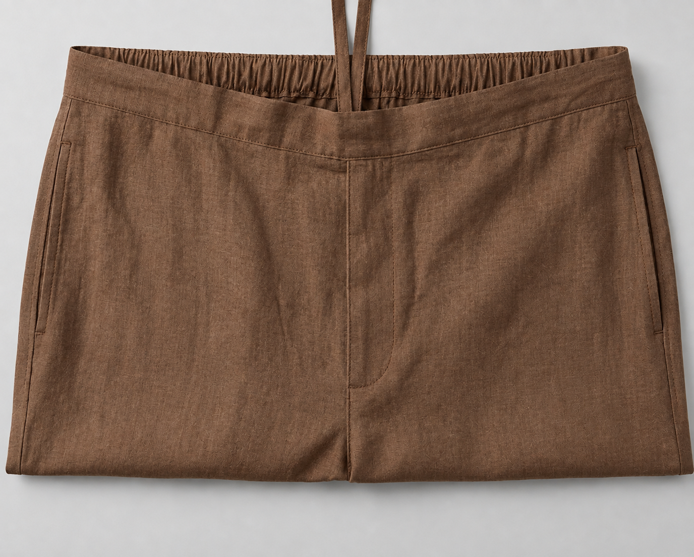 Mocha Brown Irish Linen Co-Ord Set for Men