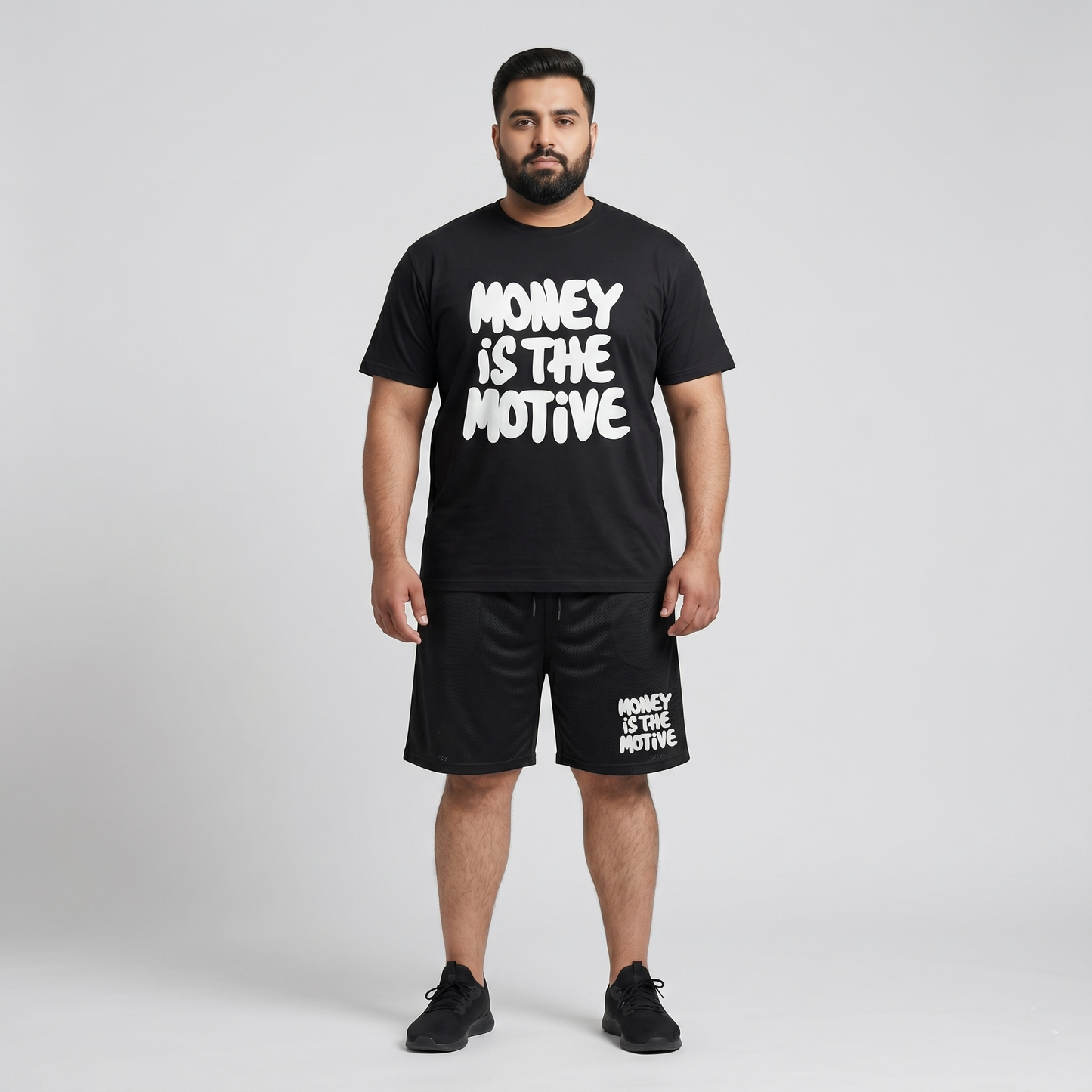 Money Is D Motive Graphic Co-Ord Set PSM-11189