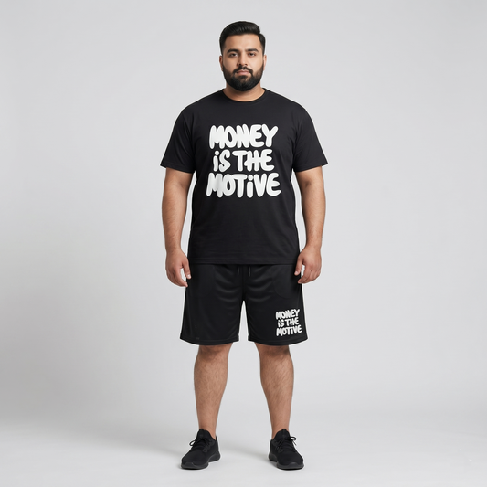 Money Is D Motive Graphic Co-Ord Set PSM-11189
