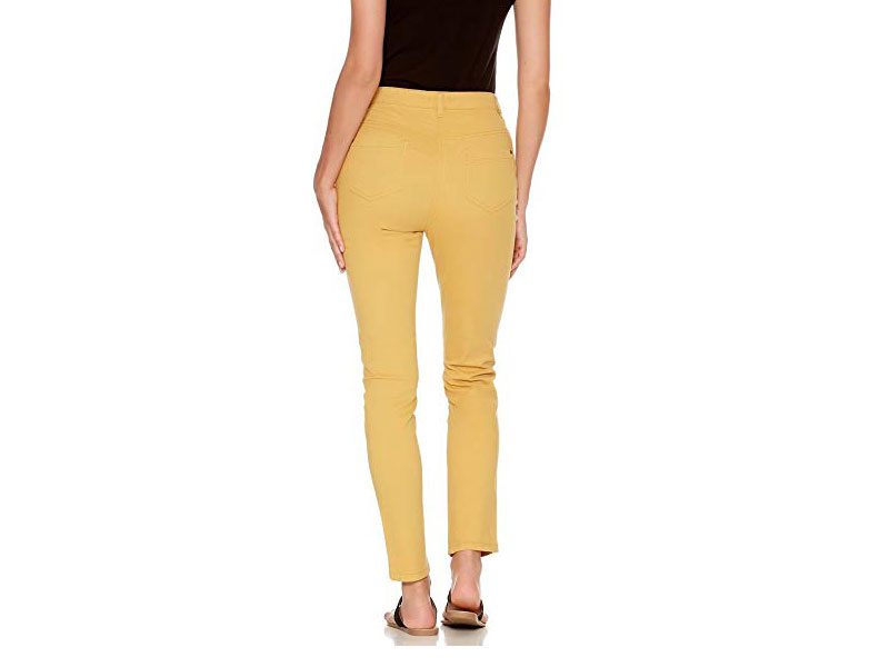 Mustard Cotton Pants For Women PSW-1017