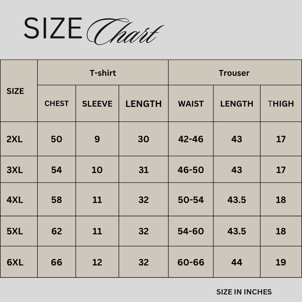 Size chart for Blush Pink Terry Cargo Co-Ord Set PSM-11693