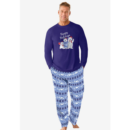 Navy Bear Isle Men’s Pajama Set PSM-8650