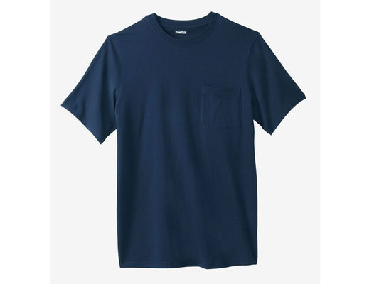 Navy Blue Big & Tall Pocket Crewneck T-Shirt PSM-3648