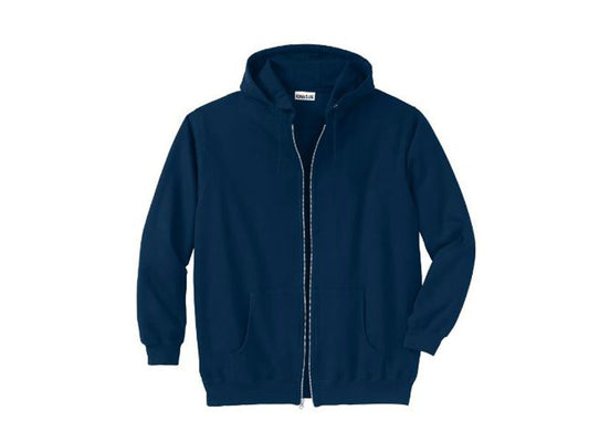 Navy Blue Fleece Big & Tall Size Zipper Hoodie PSM-5010