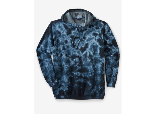 Navy Blue Marble Fleece Big & Tall Size Pullover Hoodie PSM-5155