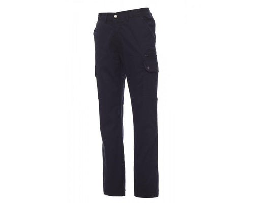 Navy Blue Twill Cotton Big Size Cargo B Grade Pants PSM-6048B