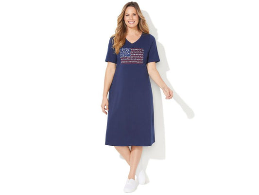 Navy Flag Mayfair Park A-line Dress PSW-7071