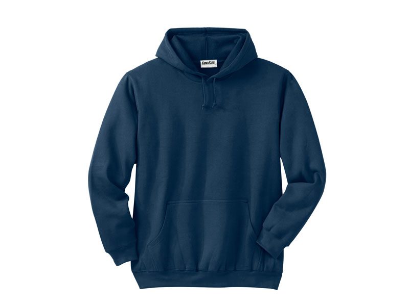 Navy Blue Fleece Big & Tall PullOver Hoodie PSM-4131