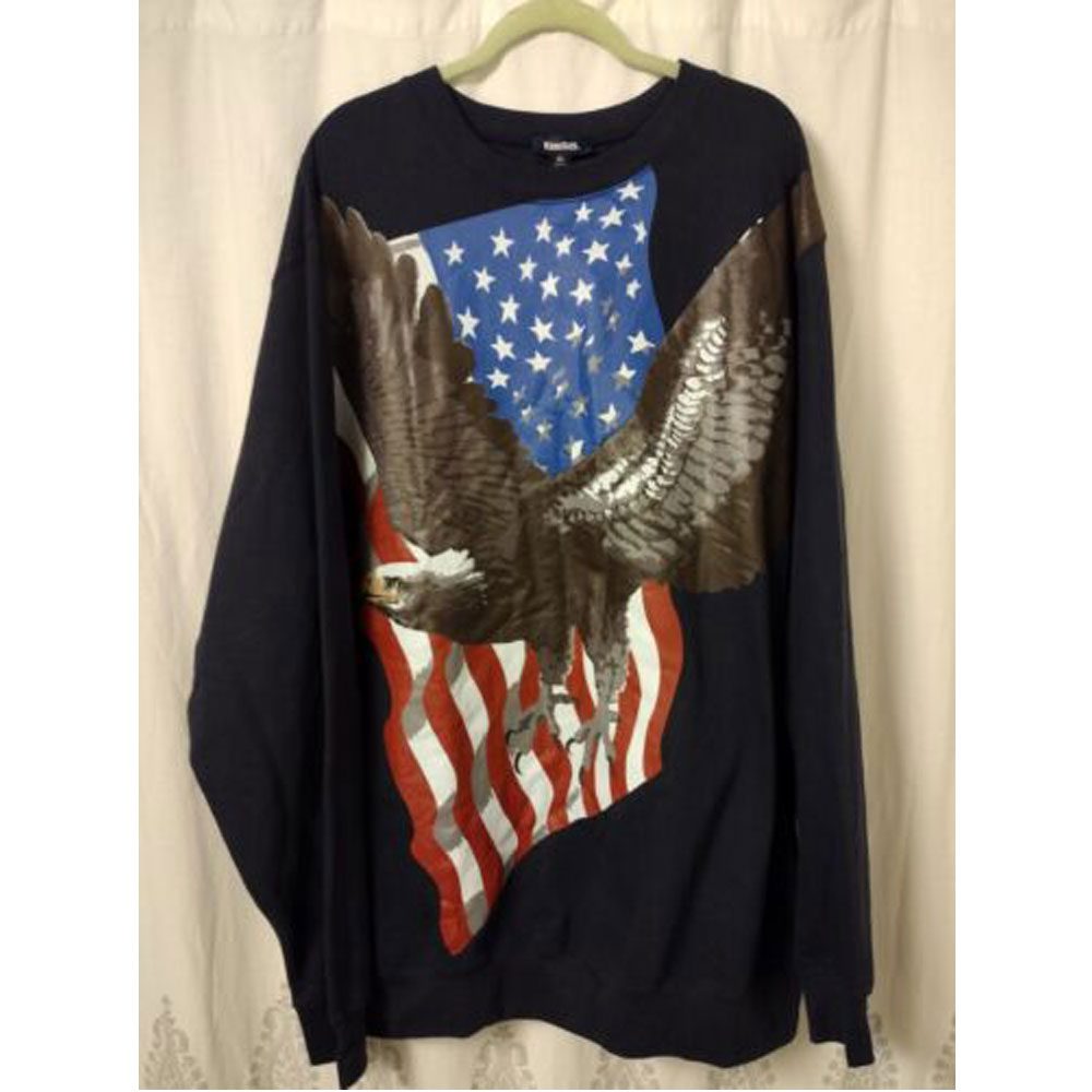 Navy Graphic Fleece Sweatshirt PSM-7740