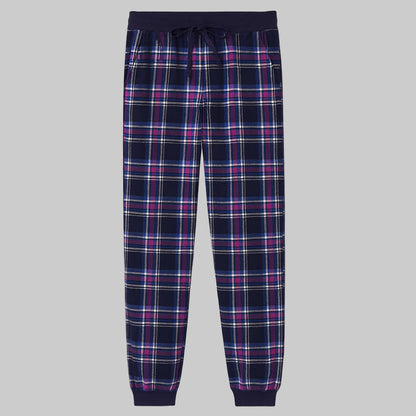 Navy Multi Plaid Flannel Sleep Pants PSW-10222