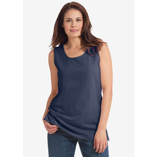 Navy Perfect Scoopneck Tank PSW-7984