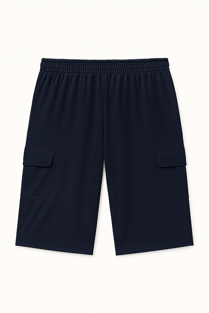 Navy Dri-Fit Plus Size Cargo Shorts PSM-9767