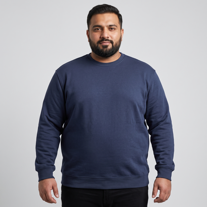 Navy Blue Core Crew Sweatshirt PSM-8808