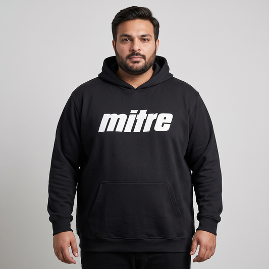 Navy Blue Fleece Big Size Over Head Hoodie PSM-4246