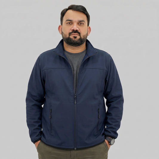 Navy Blue Soft Shell Jacket PSM-11726