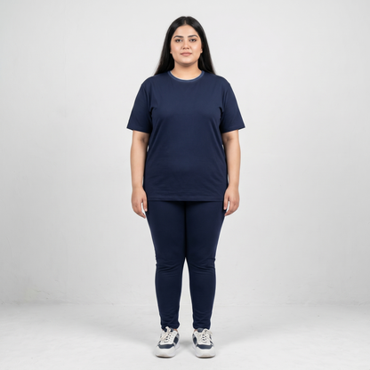 Navy Dry-Fit Co-ord Set PSW-11201