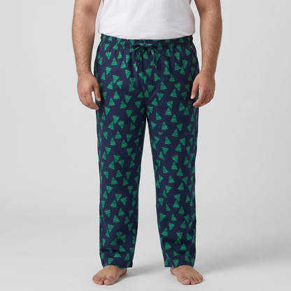 Navy Evergreen Flannel Pajama Pants PSM-10216