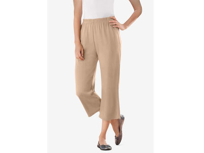 New Khaki 7-Day Knit Capri PSW-6701