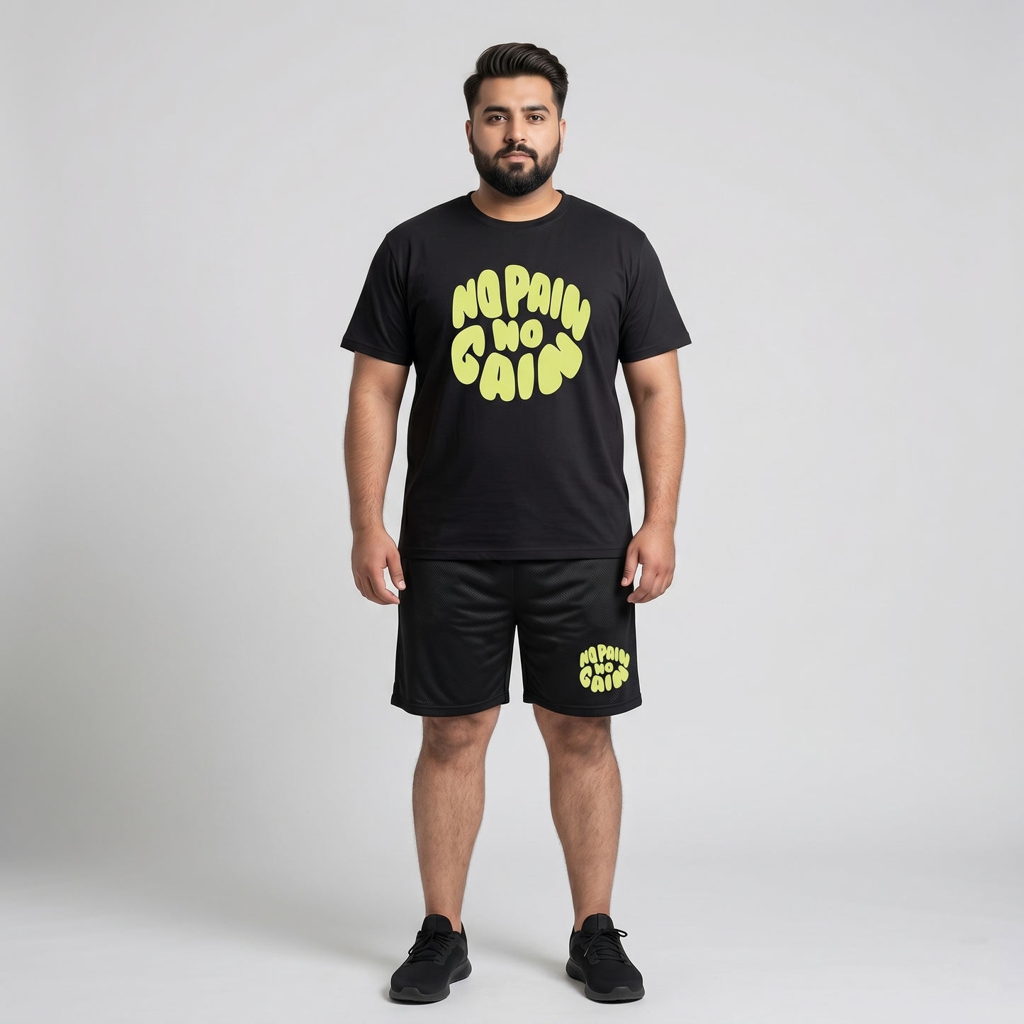 No Pain No Gain Graphic Co-Ord Set PSM-11188