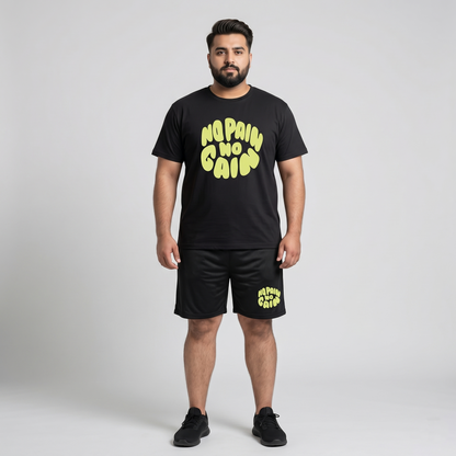 No Pain No Gain Graphic Co-Ord Set PSM-11188
