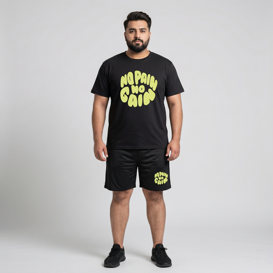No Pain No Gain Graphic Co-Ord Set PSM-11188