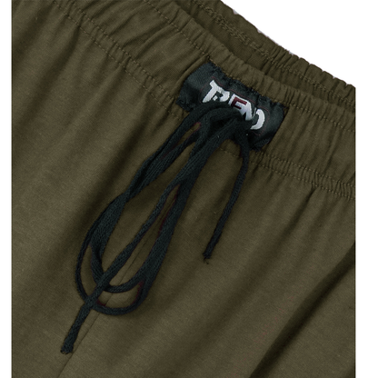 Olive Green UrbanEase Plus Jersey Trousers With Zip Pockets PSM-8388