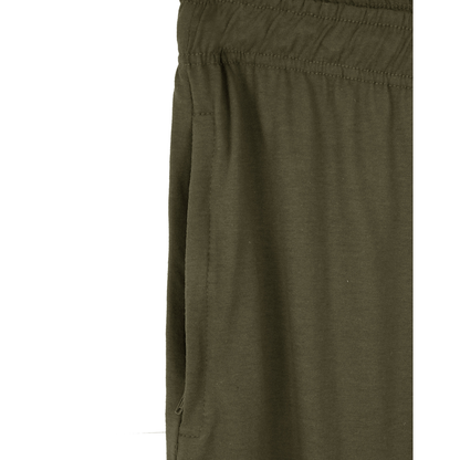 Olive Green UrbanEase Plus Jersey Trousers With Zip Pockets PSM-8388