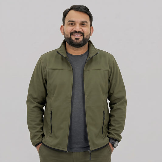 Olive Green Soft Shell Jacket PSM-11725
