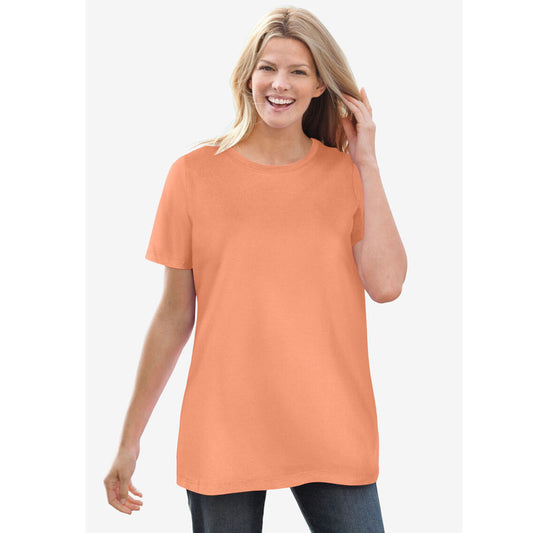 Orange Melon Perfect Short-Sleeve Crewneck Tee PSW-8039