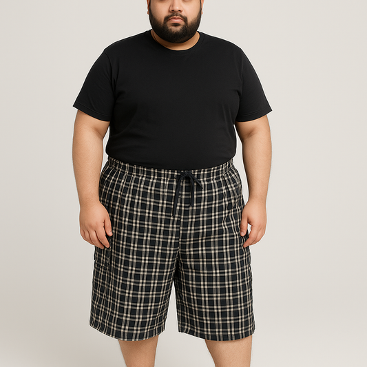 Pack of 2 multicolor cotton 3-quarter cargo shorts for men – PlusSize.pk


